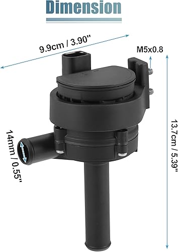 Miniatura 7 de uxcell Asamblea No.2218350164 de la bomba de agua de refrigeración del motor de coche para Mercedes-Benz CL 550 2007-2014
