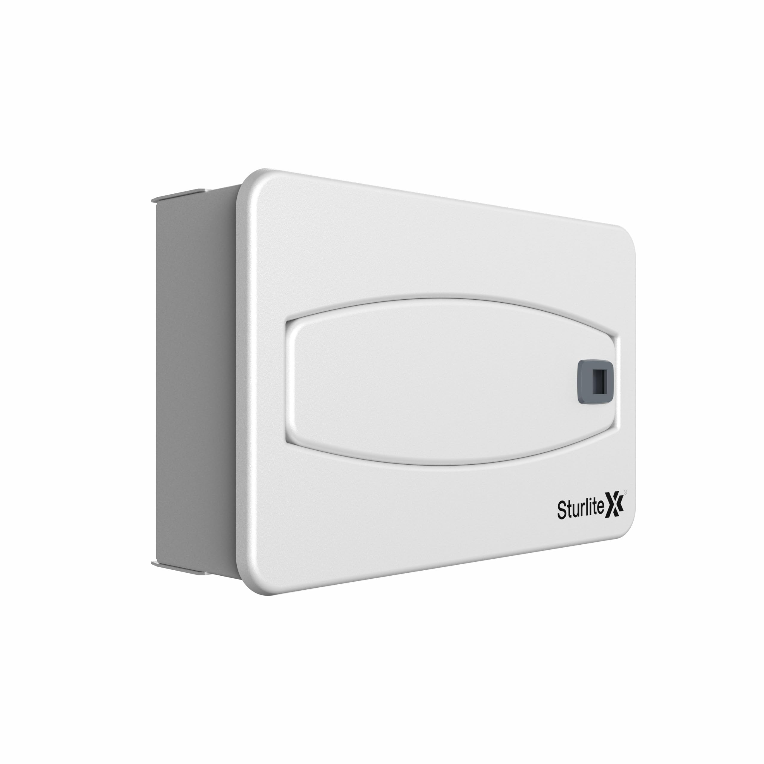 Sturlite Inspira Double Door MCB Distribution Board | 6 Way SPN (Single Pole and Neutral) | Metal Body with Premium Finish & Concealed Hinges | Cable Kit Included - (Pack of 1)