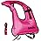 Lyuwpes Snorkel Vest Adult Inflatable Snorkeling Jackets Man Women Unisex Pink