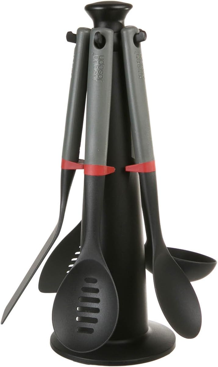 JOSEPH JOSEPH DUO 80040 5 Piece Utensil Set and Stand, Nylon Amazon