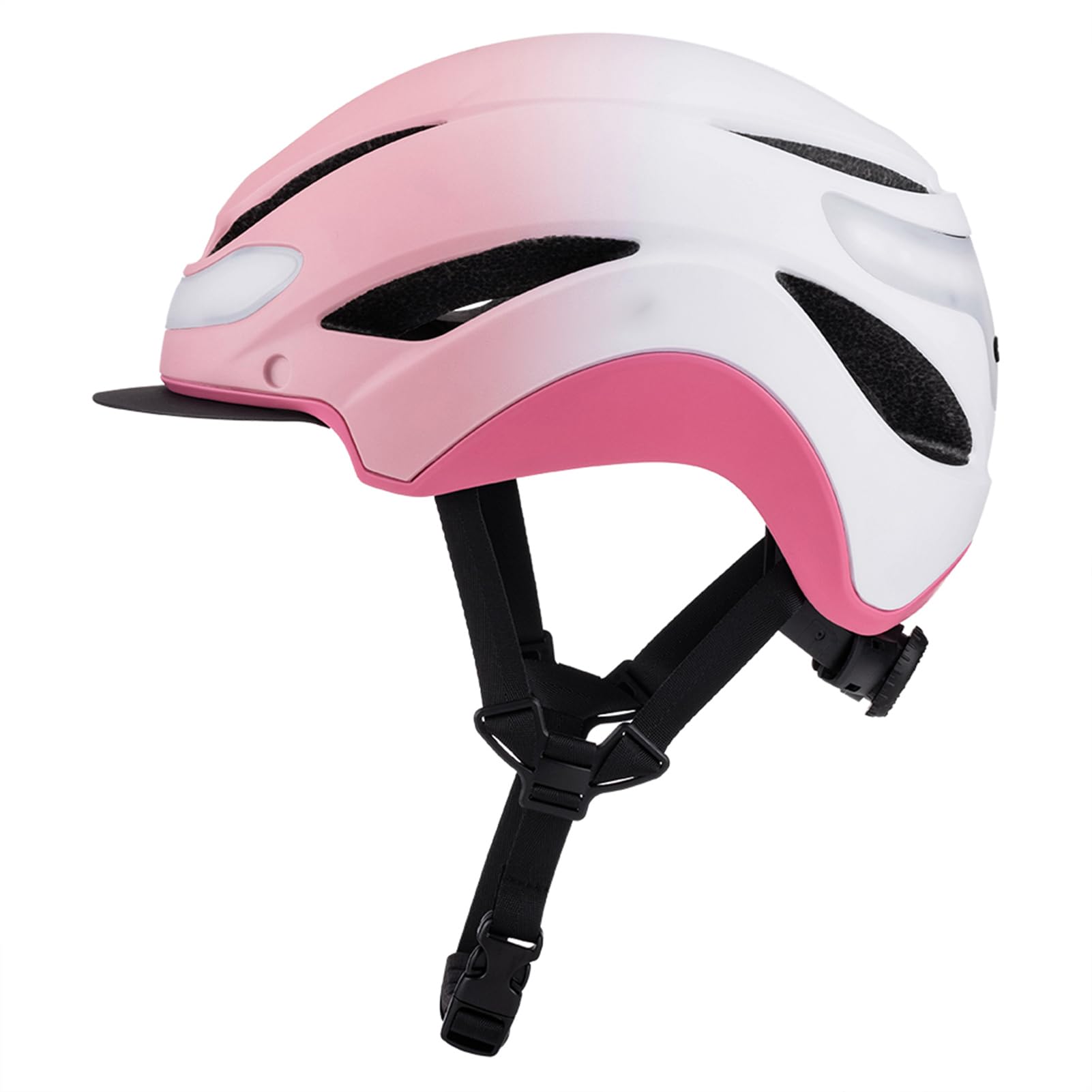 XUMIUZIY Casco de Ciclismo Inteligente con Intermitentes Integrados, Lente Antivaho de Alta Claridad, Visera Solar Desmontable, Seguridad LED para Ciclistas Urbanos