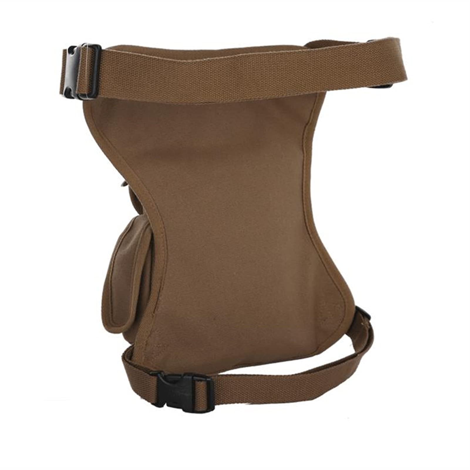 ApuaVireo&Co Męska torba z płótna obniżoną talią, na nogę, męski pasek rower i motocykl, damski pieniądze, unisex, do pracy, czarny
