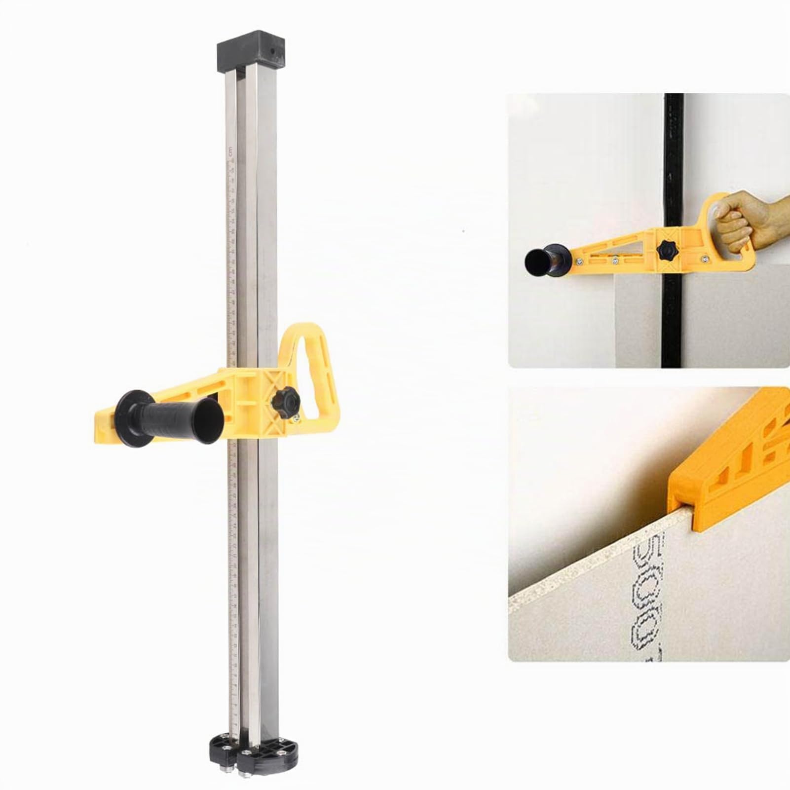 Cortador de Placas de Yeso con 7 Rodamientos y Cuchillas Dobles, Herramienta de Corte Manual de Acero Inoxidable de 20-600 Mm, Corte Rápido para Placas de Yeso, Tableros KT y