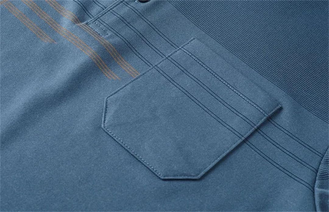 Sudadera tipo polo de manga larga para hombre, 100% algodón