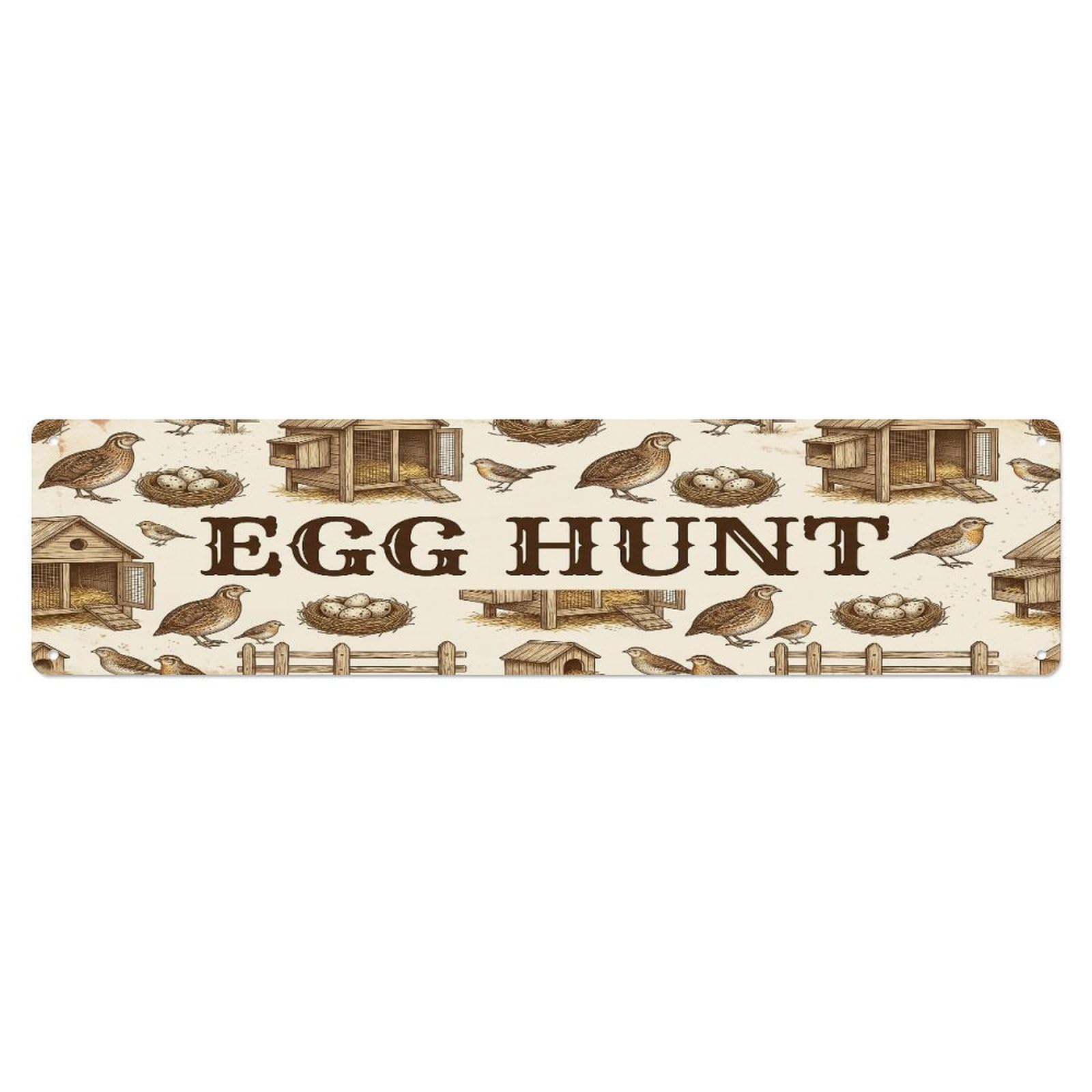Xanthor Style Metal Tin Sign Vintage Coop Egg Bird Farmhouse Funny Bird Backyard Farm