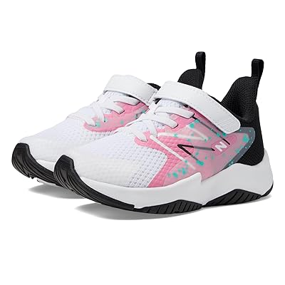 New Balance Kids Rave Run v2 Bungee Lace with Hook and Loop Top Strap (Little Kid/Big Kid) Girl