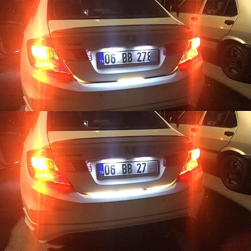 Miniatura 7 de Luces LED para coche/furgoneta/tronco para portón trasero, luces de tira de flujo de corriente de freno de señal de giro