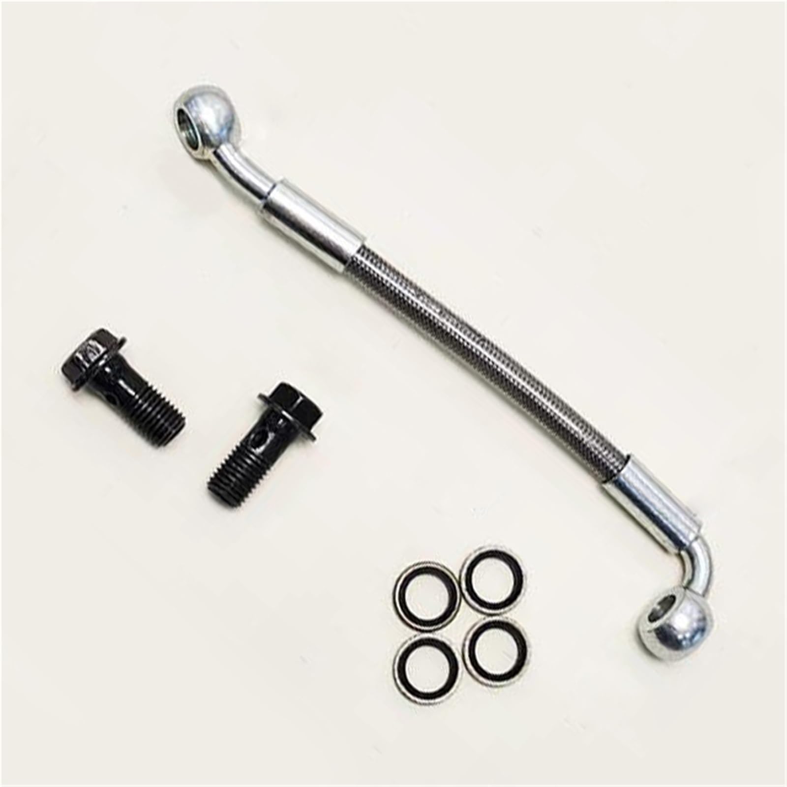 Hydraulic Brake Hose for Y-AMAHA for Suzuki for Kawasaki Motorcycle Accessories 30cm-500cm Hydraulic Brake Line Braided Cable Oil Hose M8 Banjo 28°-90°(200cm)
