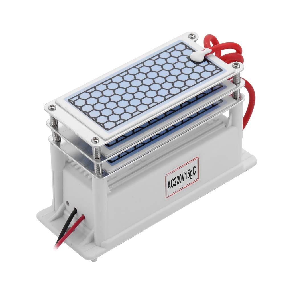 OUNA Portable Ceramic Ozone 15g/h Generator Long Life Three Ozone Tablets Integrated Plate Air Water Purifier Ozonizer