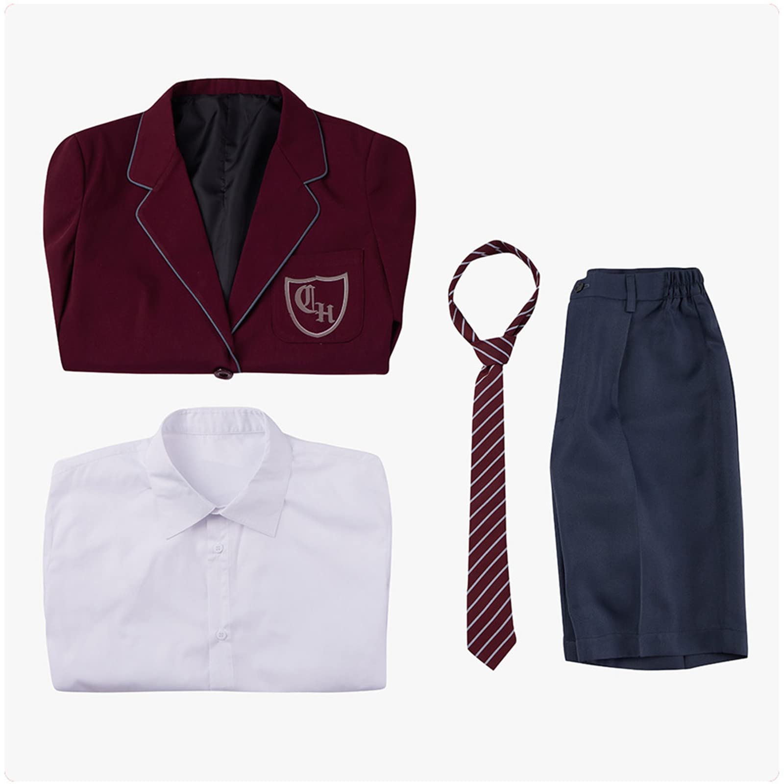 AwwwCos Matilda musical cosplay szary kostium uczennica sukienka mundurek garnitur spódnica krawat Halloween strój na imprezę dla mężczyzn