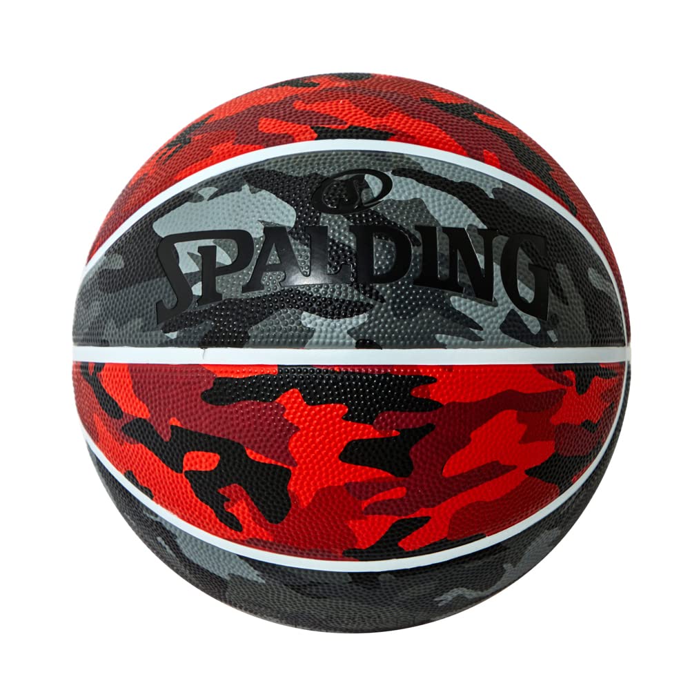 Spalding 84-806J Basketball Multi Camo Red x Gray No. 5 Ball Rubber Basketball