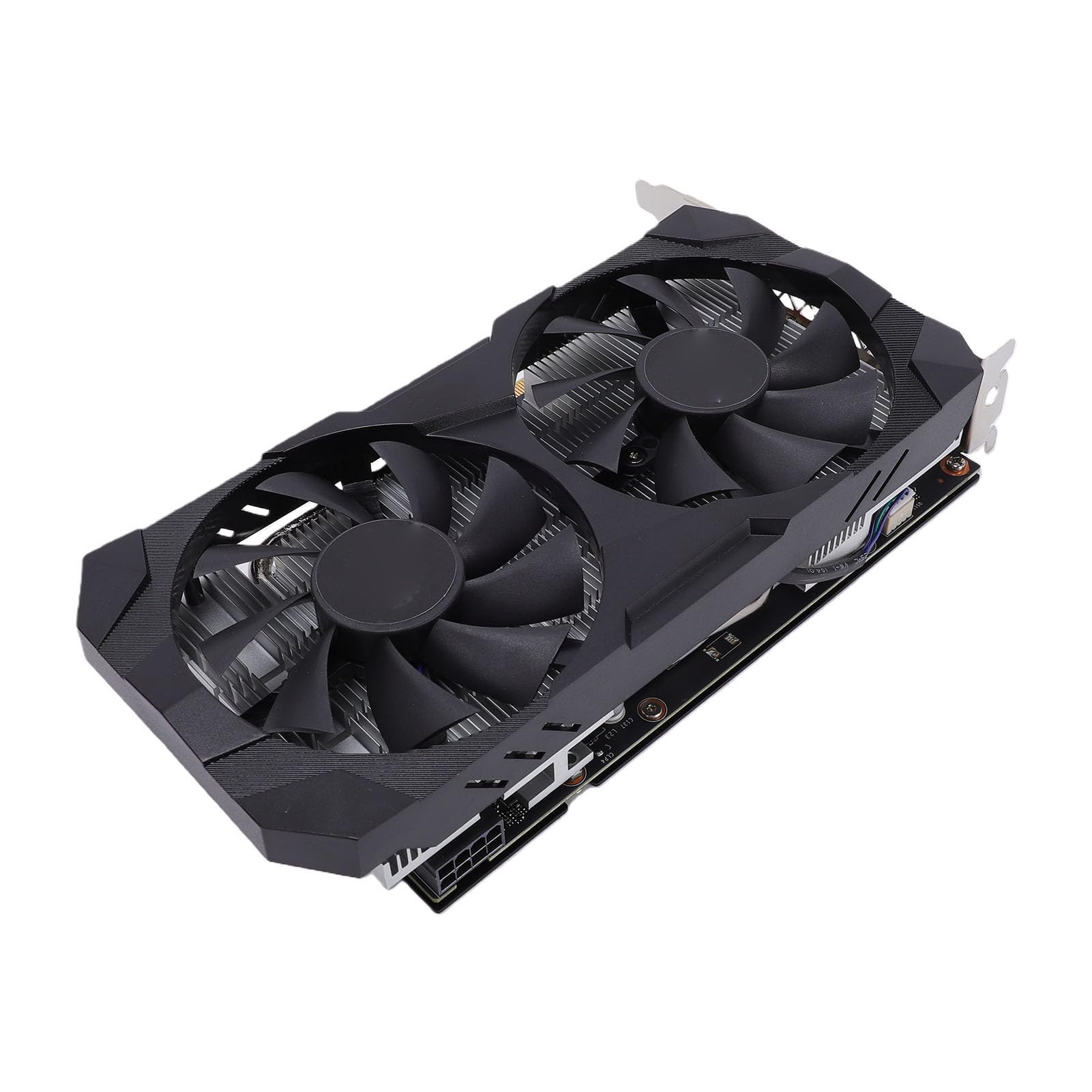 Cuifati Komputerowa Karta Graficzna, 6 GB GDDR6 192-bitowa Karta Graficzna do Gier, Dwa Wentylatory Chłodzące do Gier z obsługą Renderowania AI dla 1080p 2K AAA