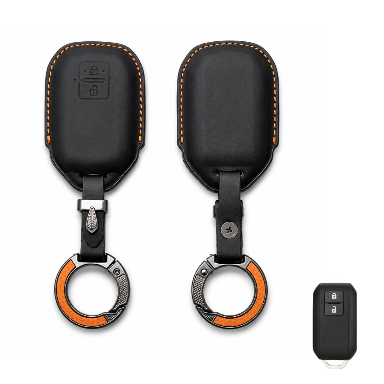 3D Leather Key Cover and Key Chain Compatible for Suzuki Swift