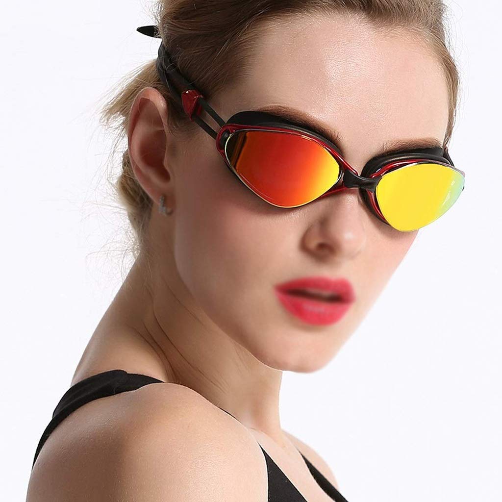 Occhialini da Nuoto, Occhialini da Nuoto Senza Perdite Occhialini da Nuoto per Triathlon Antiappannamento, per Adulti Uomini Donne Giovani Bambini, Scelta Multipla (B)