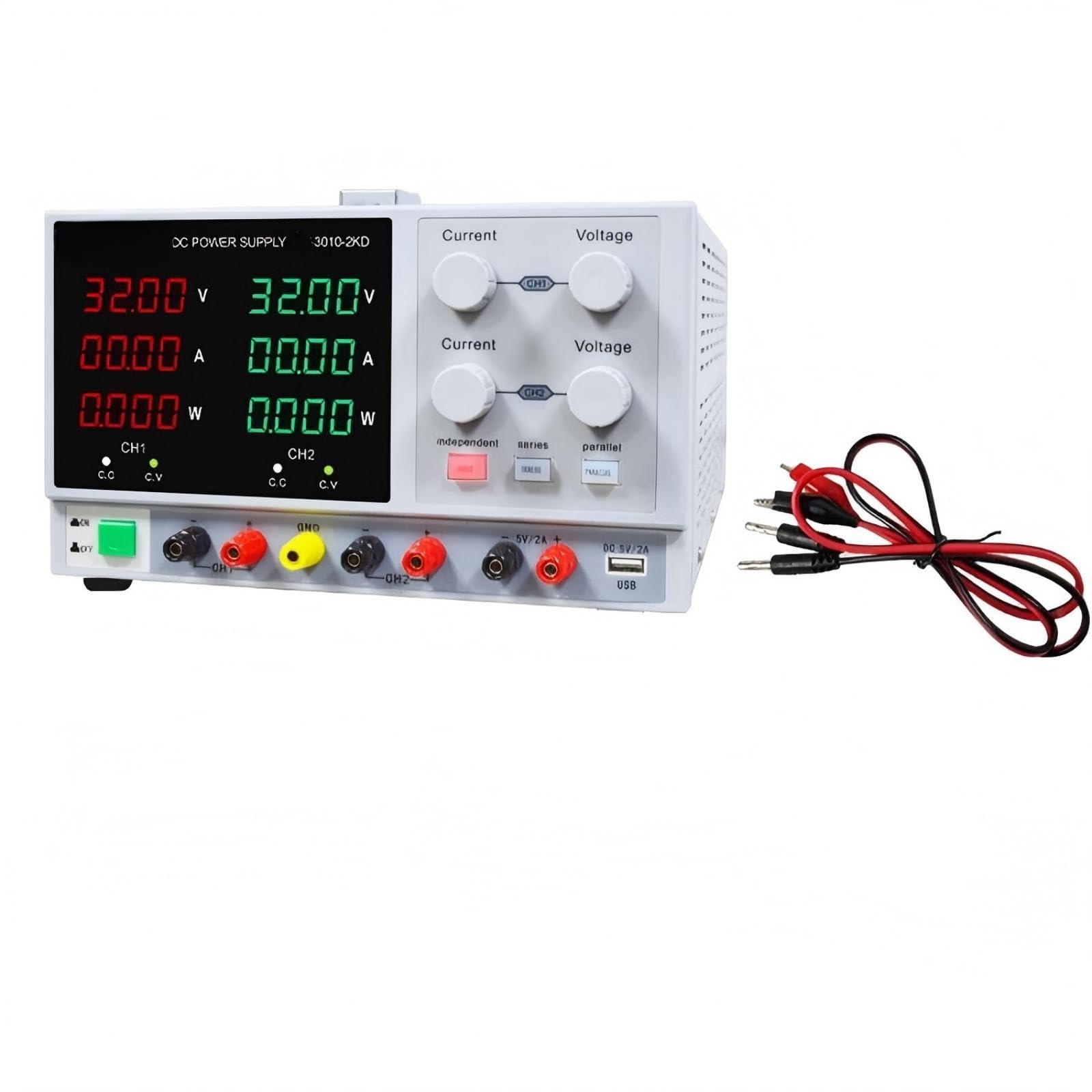 6003-2KD Alimentatore CC Fonte di alimentazione da laboratorio Per laboratorio o fabbrica | Digitale regolabile 6003-2KD 60V3A Stabilizzatore Switching Power Bank Gamma di frequenza 50Hz-60Hz