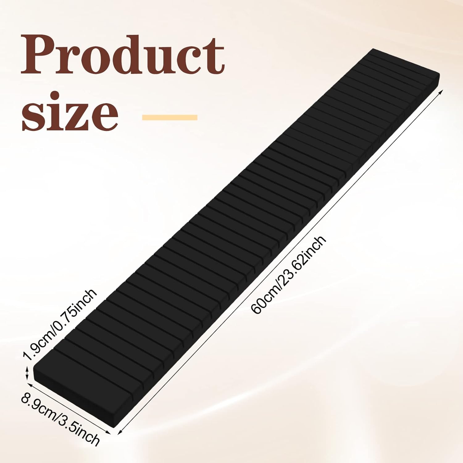 Wesiti 4 Pcs Wooden Name Badge Holder ID Tag Organizer Tray Name Badge Display Plate Sign Decor for Office School Business(23.6 x 3.5 x 0.8 Inches,Black) Black 23.6 x 3.5 x 0.8 Inches