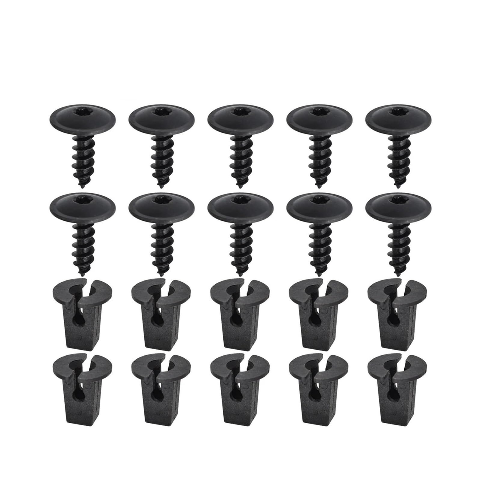 FDCSKINX 20pcs N90974701 Engine Cover Undertray Splashguard Arch Torx Screw Retainer Fastener Clips Bolt