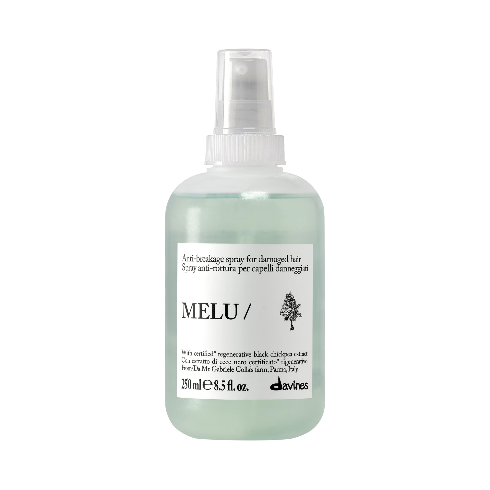 Davines MELU Spray - Spray leggero anti-rottura per capelli lunghi o danneggiati - Termoprotettore - 250 ml