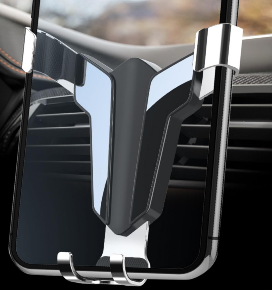 Supporto Telefono Portacellulare per Auto Universale in Lega di Ventilazione per Accessorio per Telefoni Cellulari per Auto(Blue)
