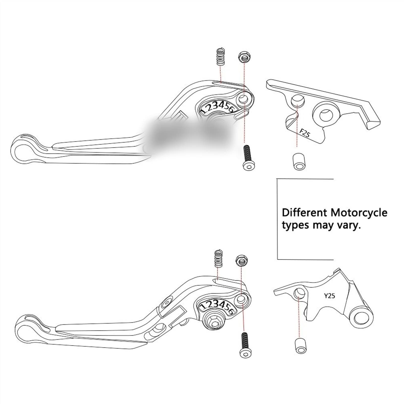 Moto Per CBR 929 RR 929RR 2000 2001 CNC Regolabile Pieghevole Leva Di Frizione Del Freno Manopole 2000-2001