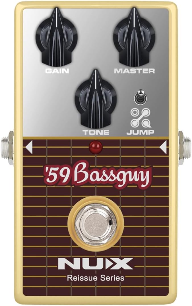 NUX ’59 Bassguy Guitar Pedal, Tuner Pedal with Jump Toggle for Electric Guitar, Fully Analog Circuit, Ture Bypass