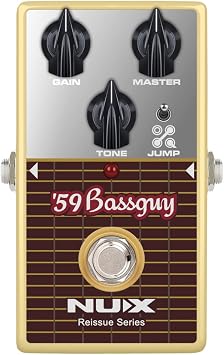 NUX 59 Bassguy Guitar Pedal, Tuner Pedal with Jump Toggle for Electric Guitar, Fully Analog Circuit, Ture Bypass