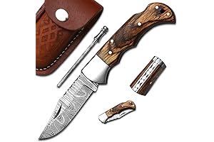 Handmade Damascus Pocket Knife for Men