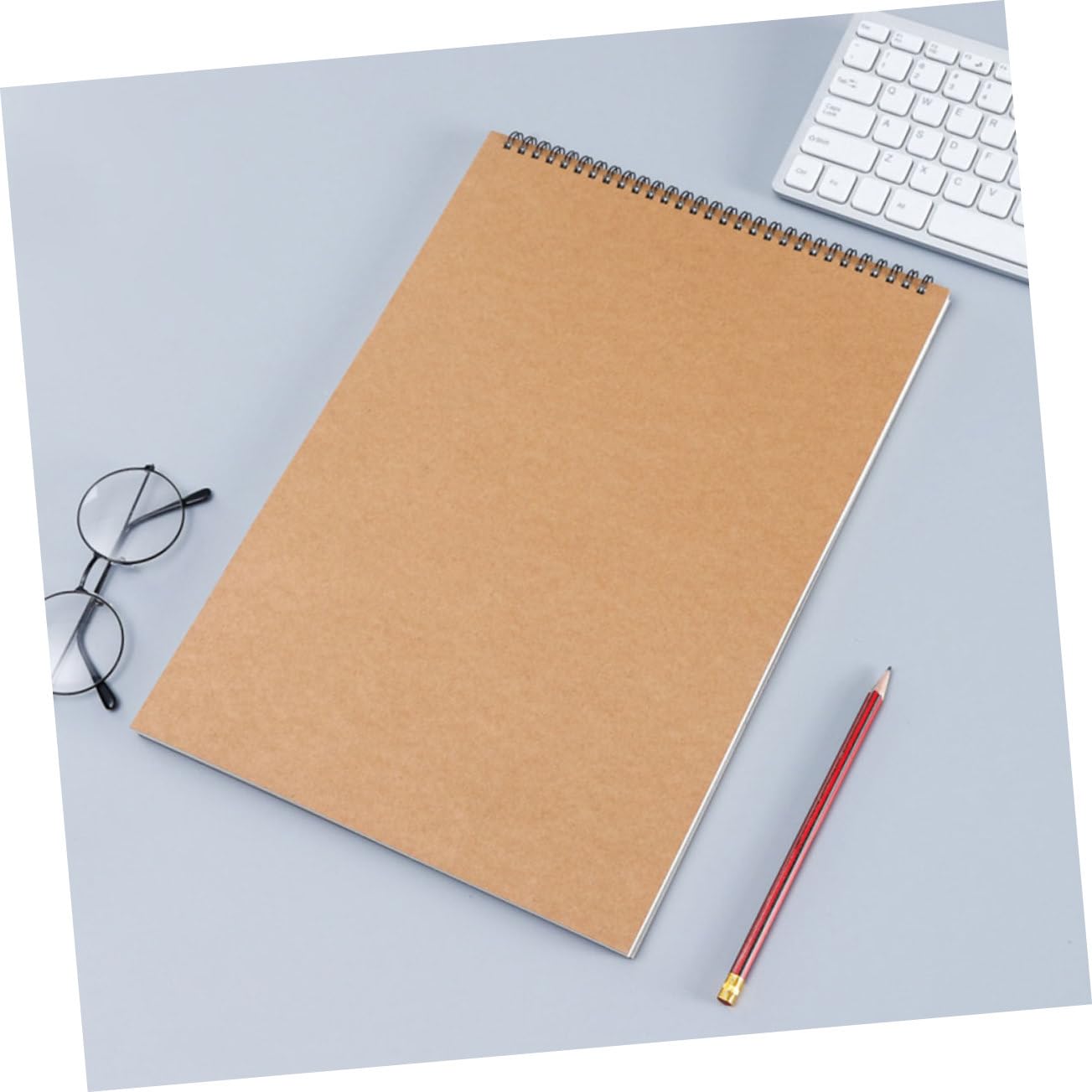Carnet de Croquis à Spirale pour Étudiants, Lot de 2, Pages Blanches