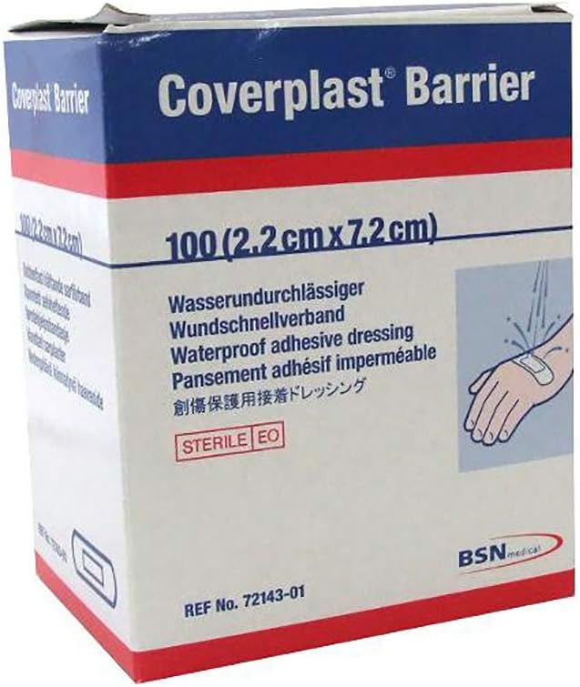 COVERPLAST 2.2 cm Barrier Waterproof Plasters by Coverplast