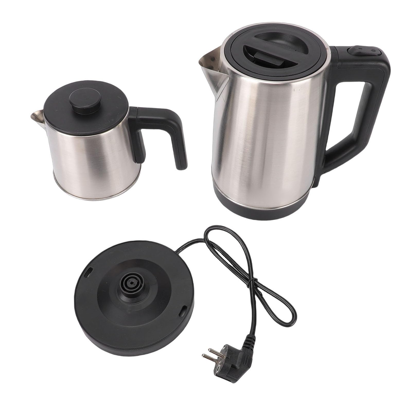 Edelstahl-Samowar, Türkischer Teekocher, Elektrischer Türkischer Wasserkocher mit Teesieb, Elektrischer Doppeltopf, Wasserkocher, Kräuterteekanne für zu Hause