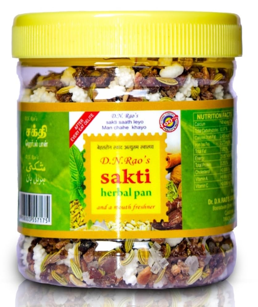 D.N.Rao's sakti herbal pan 150 gms each | set of 4 | a after meals delite, herbal digestive