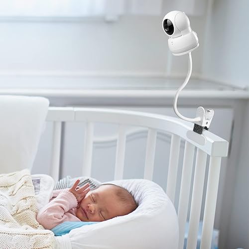 Miniatura 2 de TIUIHU Baby Monitor Mount Flexible Twist Mount for VTech VM923924 and Any Monitor Baby Camera with 14 Threaded Hole 360 Degree Mount for Crib