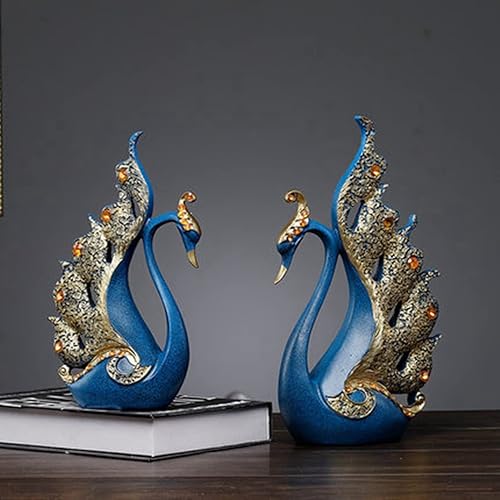 Miniatura 6 de 2 piezas de estatuas de amante de los cisnes, regalo de boda, cisnes de resina, figuritas de pareja, regalo de San Valentín, dulce cisnes amantes