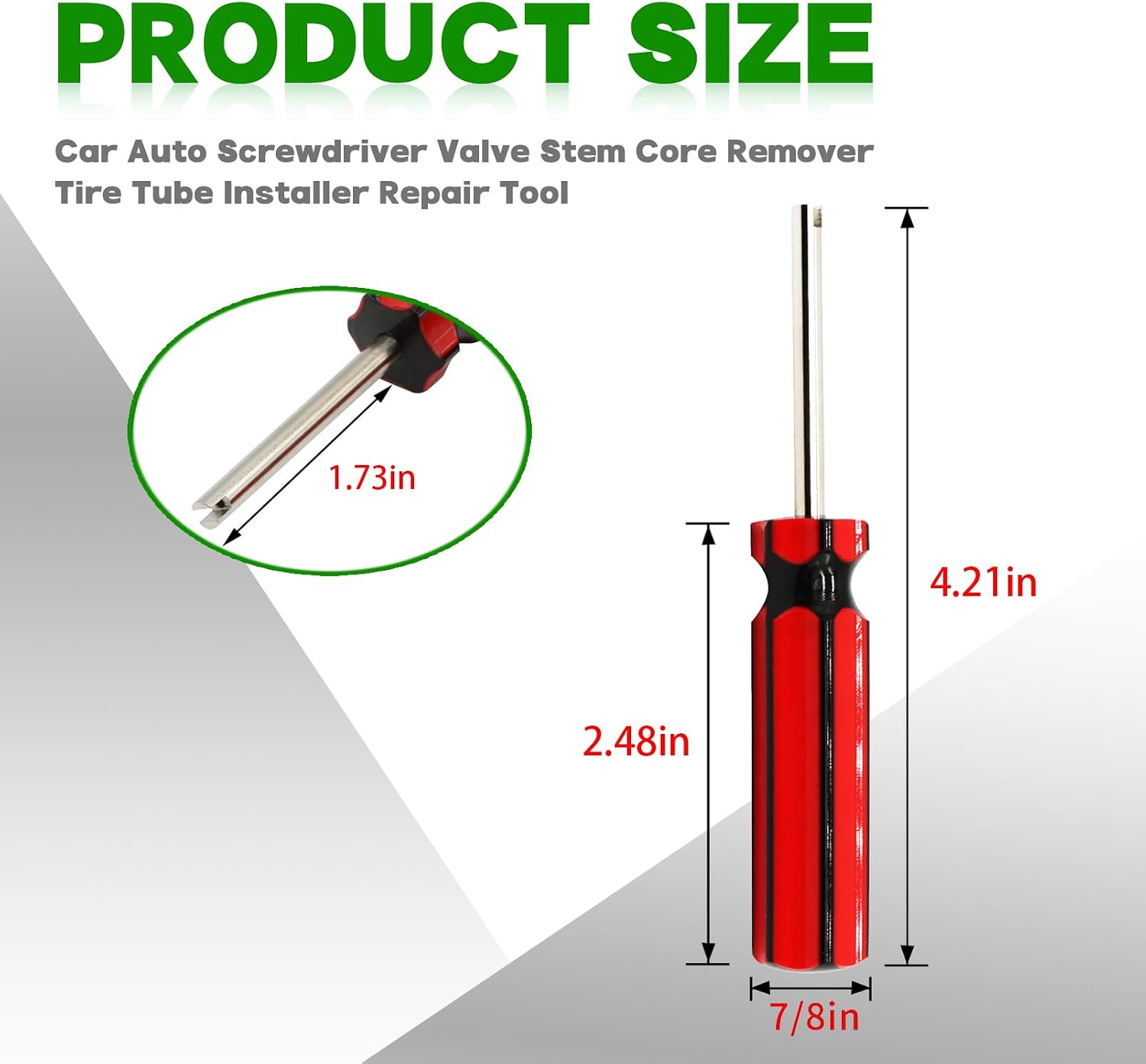 10Pcs Car Auto Screwdriver Valve Stem Core Remover Tire Tube Installer Repair Tool 6523339