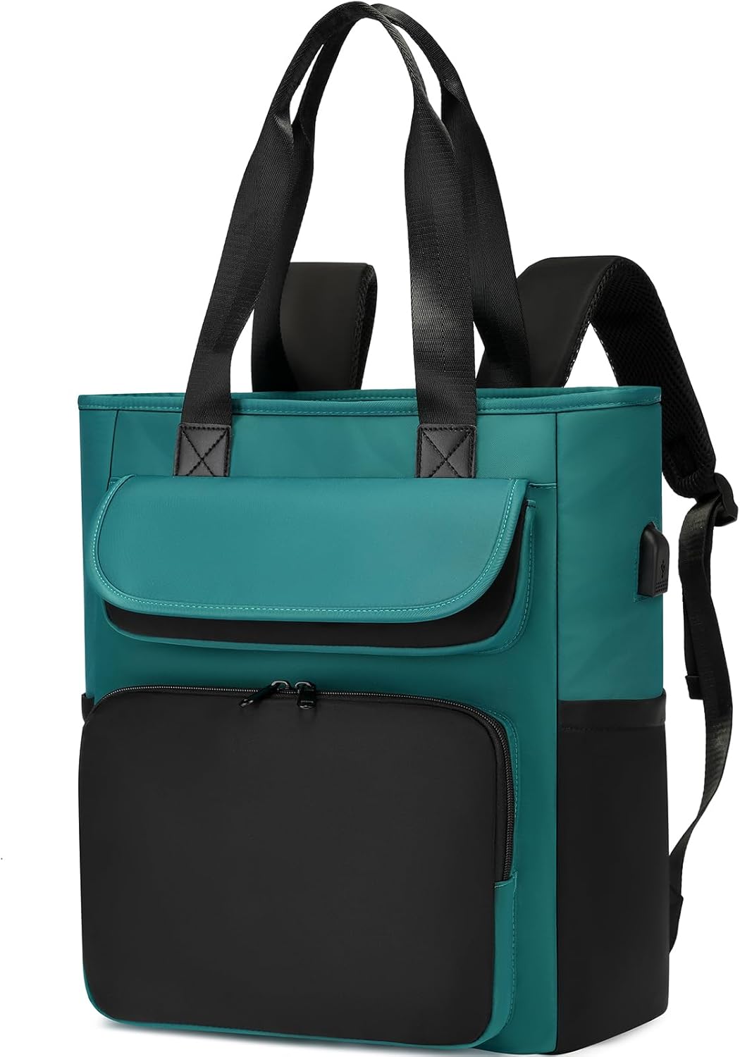 Laptop Backpack Womens Convertible Daypack Work Travel Backpack Computer Bookbag with USB Charging Port Fits 15.6 Inch Notebook