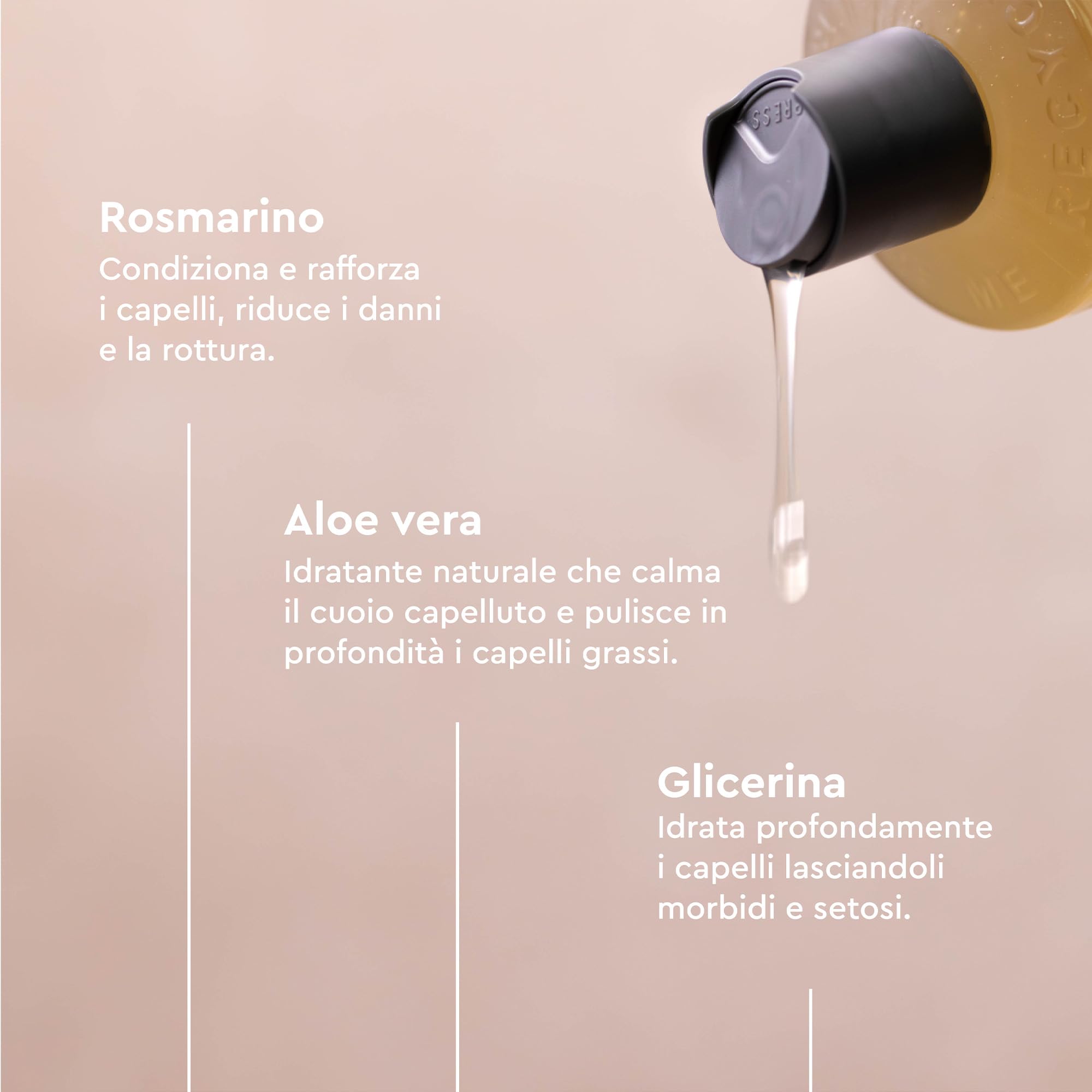 Urtekram Shampoo al Rosmarino per Capelli Fini - Shampoo Certificato Biologico Vegan, Formula Nutriente e Rinforzante, Aloe Vera e Glicerina per Capelli Sani e Voluminosi, 500 ml (Confezione da 1)