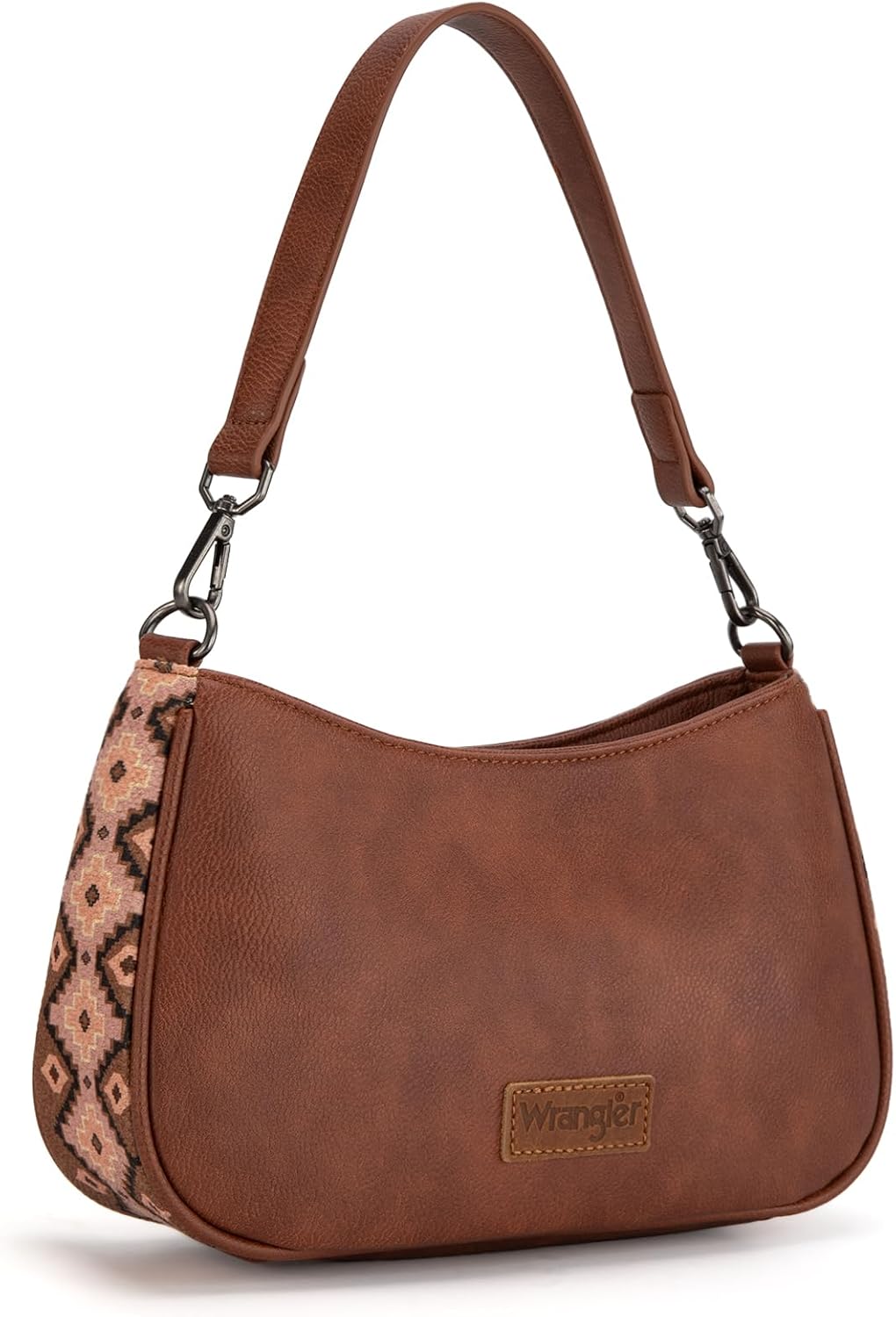 Wrangler Western Shoulder Bag for Women Small Purse Aztec Hobo Bag HandBag with Detachable Strap