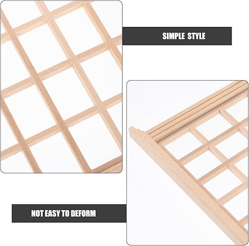 Miniatura 3 de Ventanas de madera para casa de muñecas a escala 1:12, marco de ventana de casa de muñecas de madera, modelo de casa de muñecas, marcos de ventana