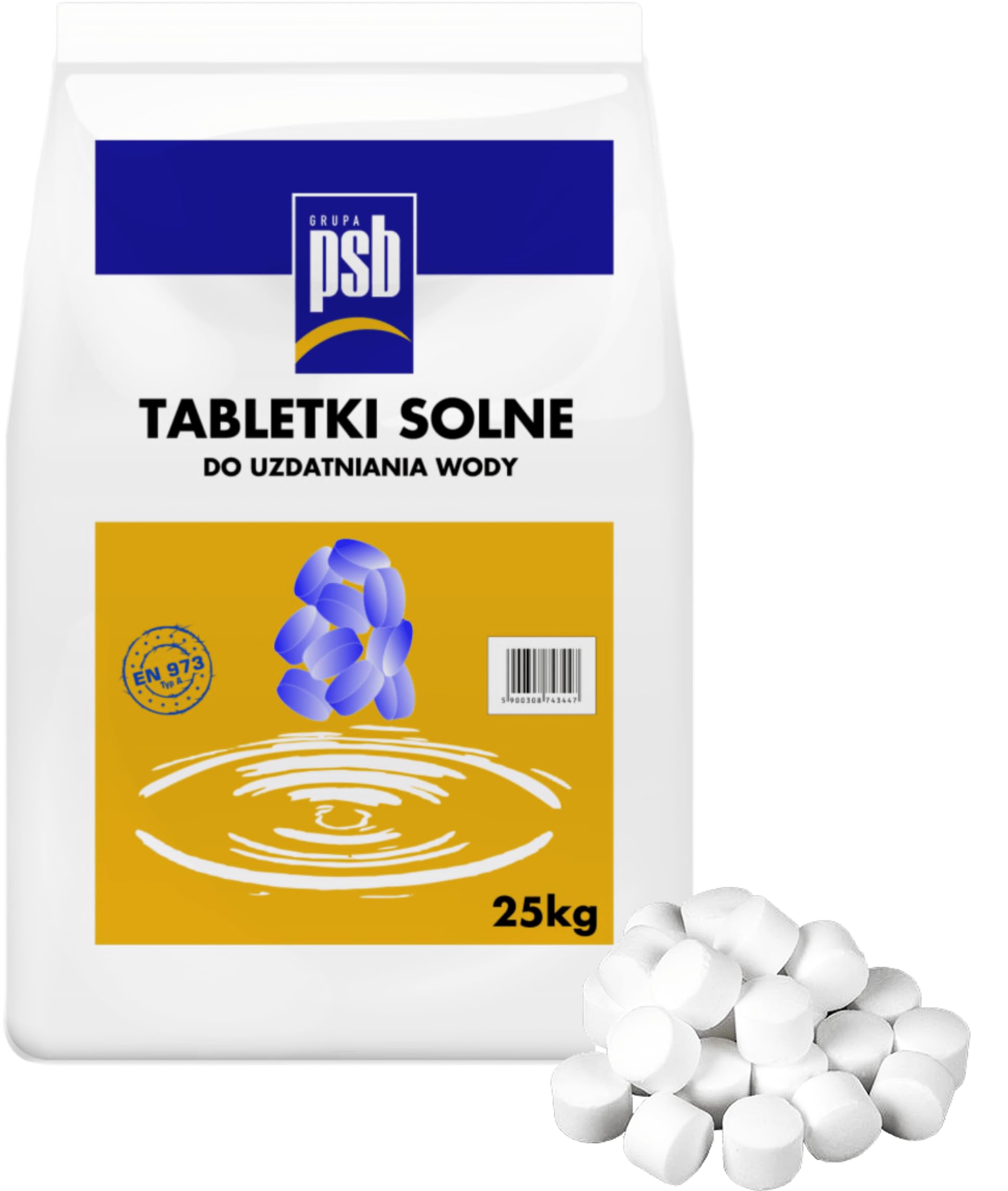 Tabletki solne do uzdatniania wody. Worek 25kg