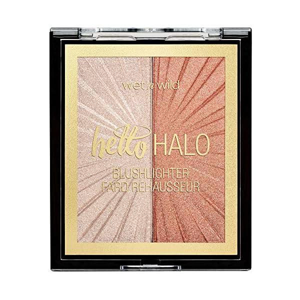 Wet n Wild MegaGlo Blushlighter, Blendable Blush & Highlighter Set, Shimmery Metallic Finish, Highlight Bling