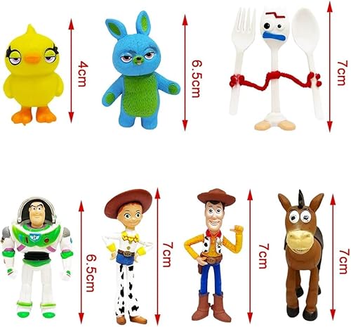 Nlieopda AALLYN-7 7Pcs Toy Action Story Figures With Woody thumb #1