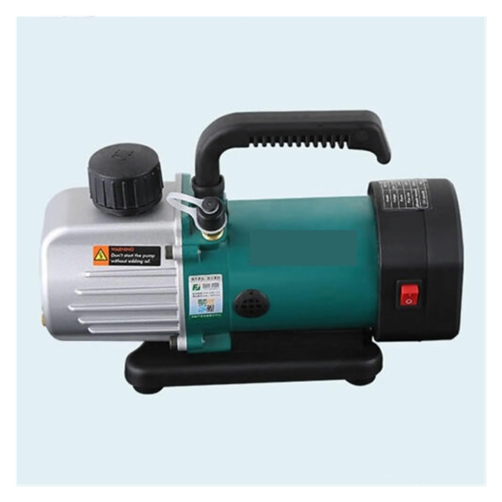 Membranpumpe, 1L Drehschieber-Vakuumpumpe Einstufige Labor Kühlschrank Pumpe 1.8CFM 1/6