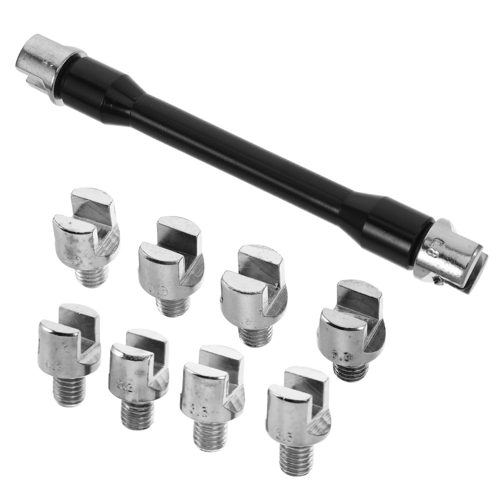 HAPINARY Multi-function Motorcycle Spoke Wrench Bike Flat Spoke Wrench Steel Spoke Tool Ratchet Wrench Set Essential for Motorbike Repair