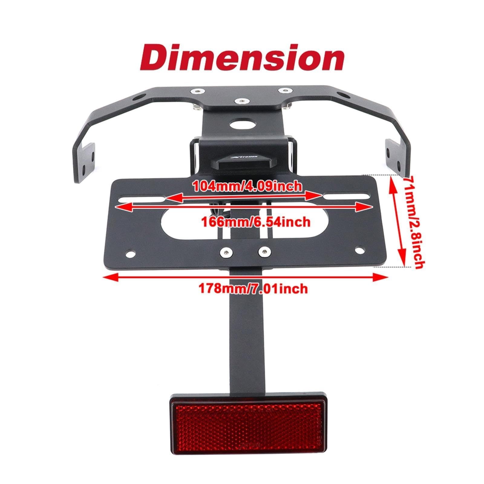 Soporte Matrícula Moto para V-Rod 2012 2013 2014-2017