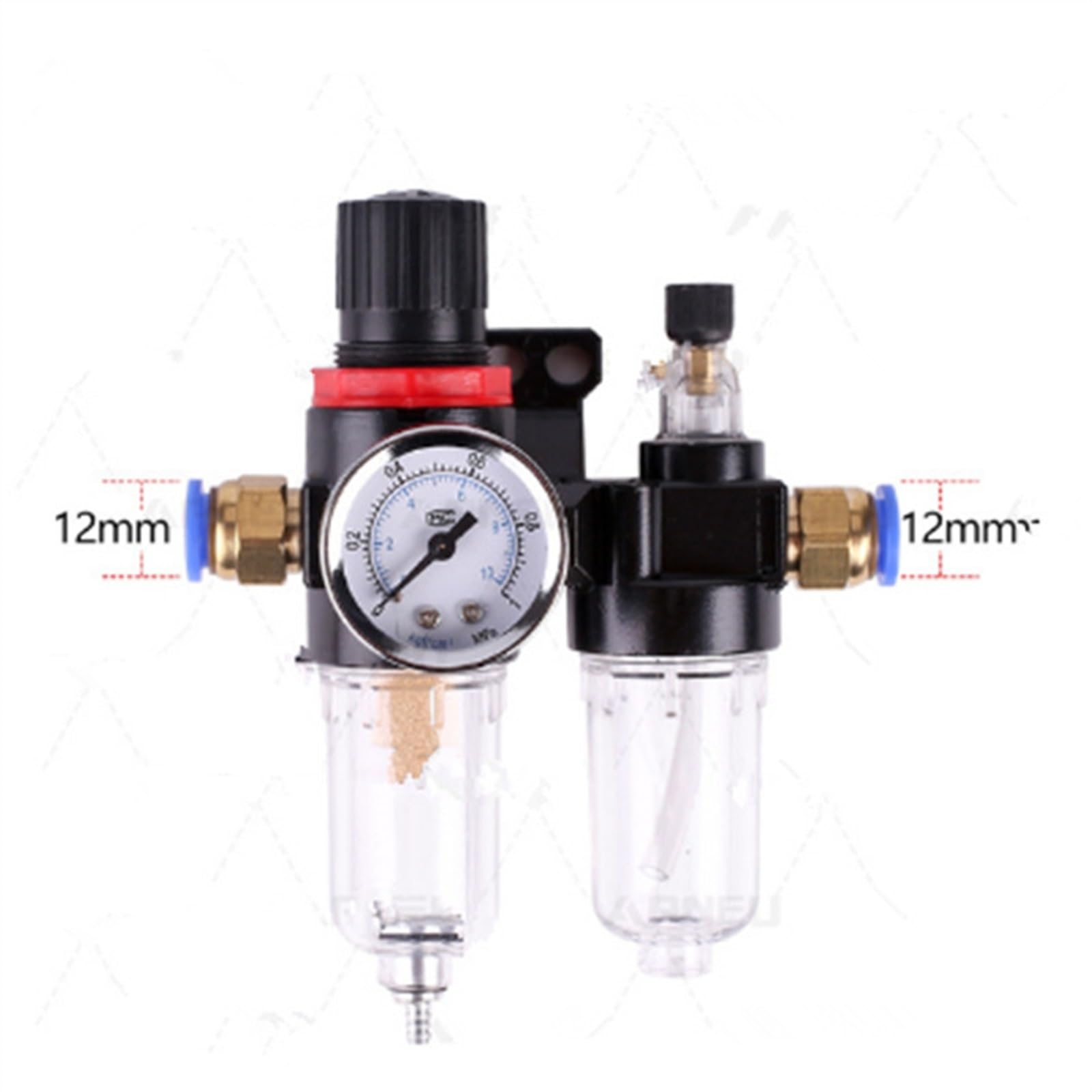 AFR2000 + AL2000 G1/4" AFC2000 compressore d'aria filtro separatore acqua filtro regolatore trappola(AFC2000 12mm fitting)