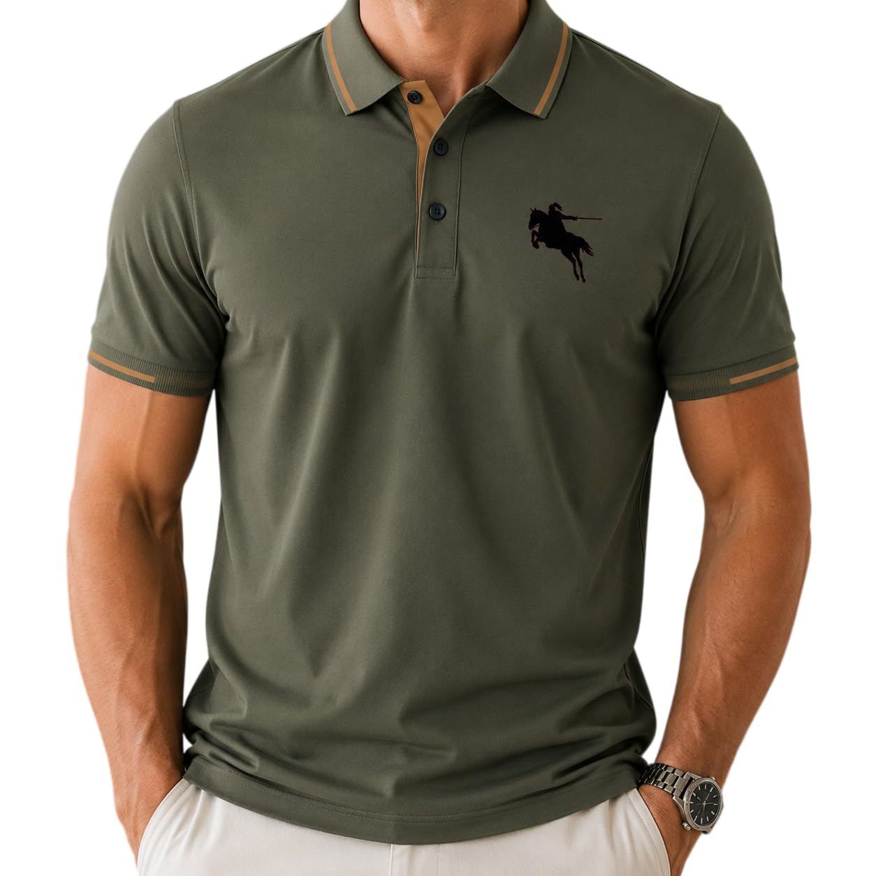 tagas Men's Solid Regular Fit T-Shirt-picture-48