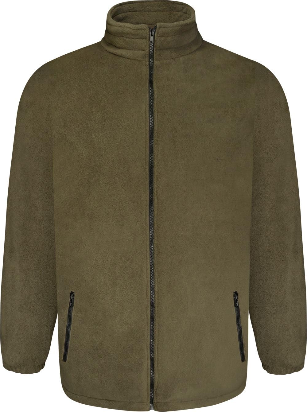 Uptheir Mens Heat Premium Heavyweight Fleece Jacket - Green - 5XL