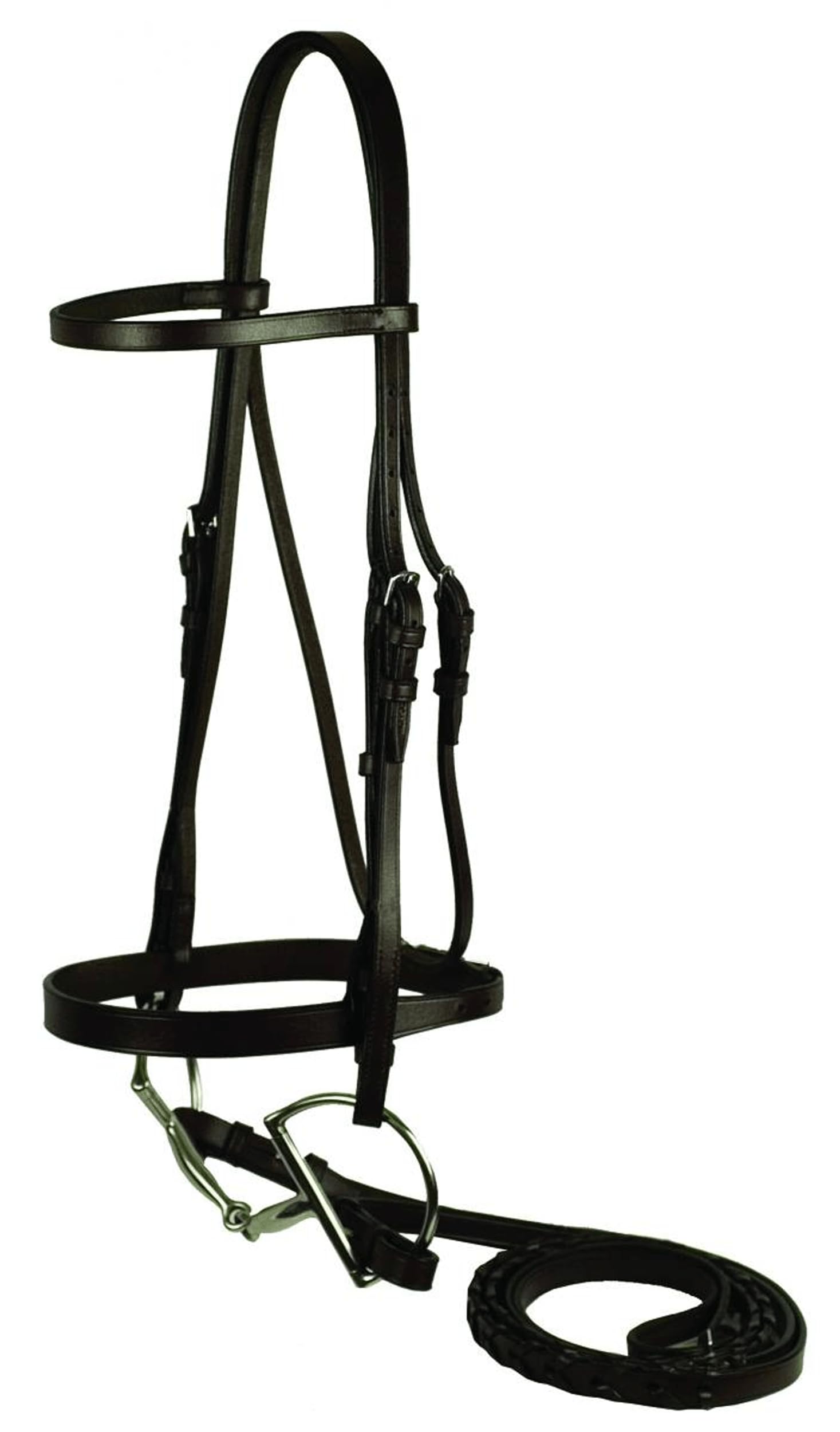 Gatsby Flat Snaffle Bridle Oversize