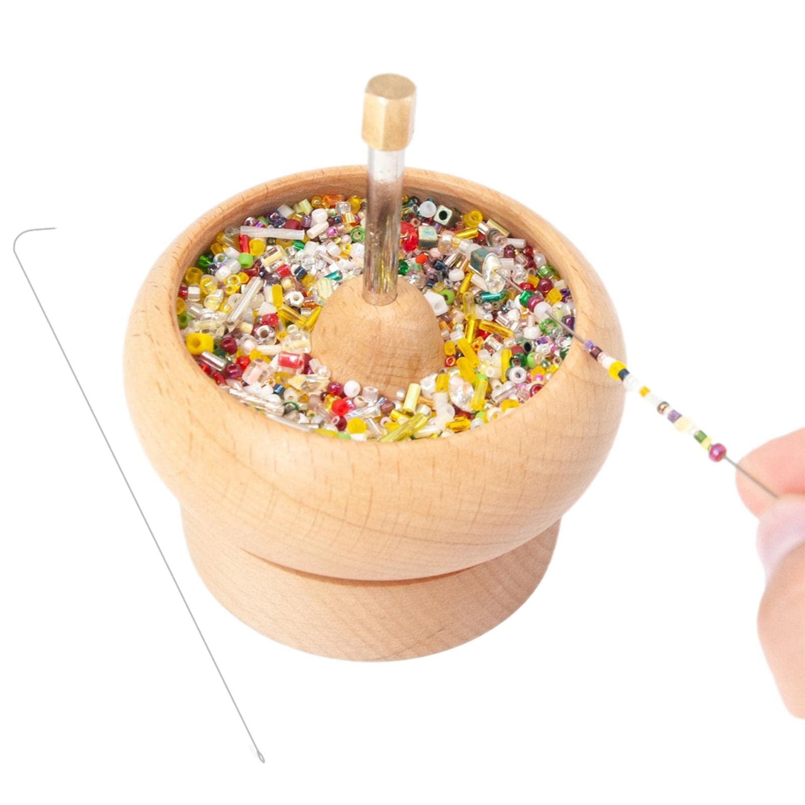 zalati Bead Spinner Beading Kits with Hooks, Beads and Sewing Cord for DIY Making Jewelry Bracelets Crafting Project