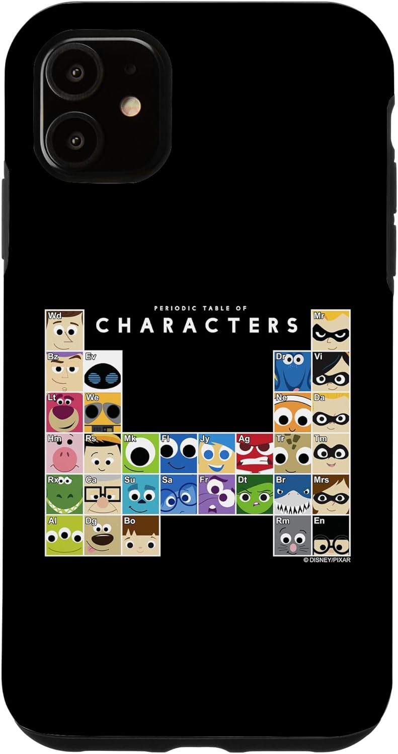 iPhone XR Disney Pixar Periodic Table Of Characters Case